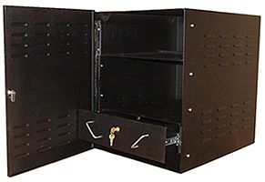 Rackbox with rack units mounted and clipping path