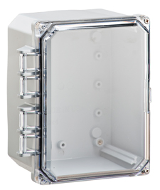 BW-SL864C stainless latch outdoor/indoor, polycarbonate, non-metallic, NEMA rated electrical enclosure from Mier